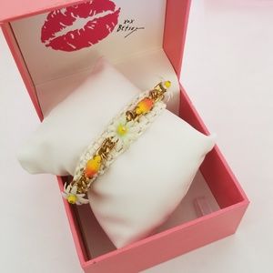 Betsey Johnson woven bracelet - summer of Betsey